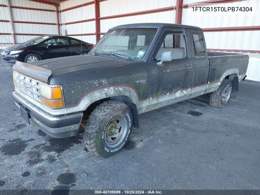 1990 Ford Ranger Super Cab VIN: 1FTCR15T0LPB74304 Lot: 40709599