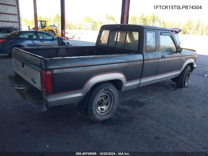 1990 Ford Ranger Super Cab VIN: 1FTCR15T0LPB74304 Lot: 40709599