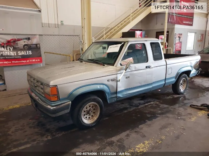 1990 Ford Ranger Super Cab VIN: 1FTCR14T0LPA36165 Lot: 40764066