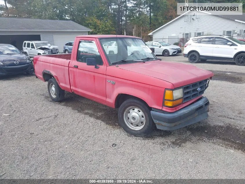 1991 Ford Ranger VIN: 1FTCR10A0MUD99881 Lot: 40393958