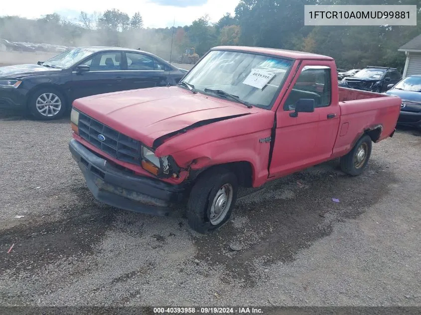 1991 Ford Ranger VIN: 1FTCR10A0MUD99881 Lot: 40393958