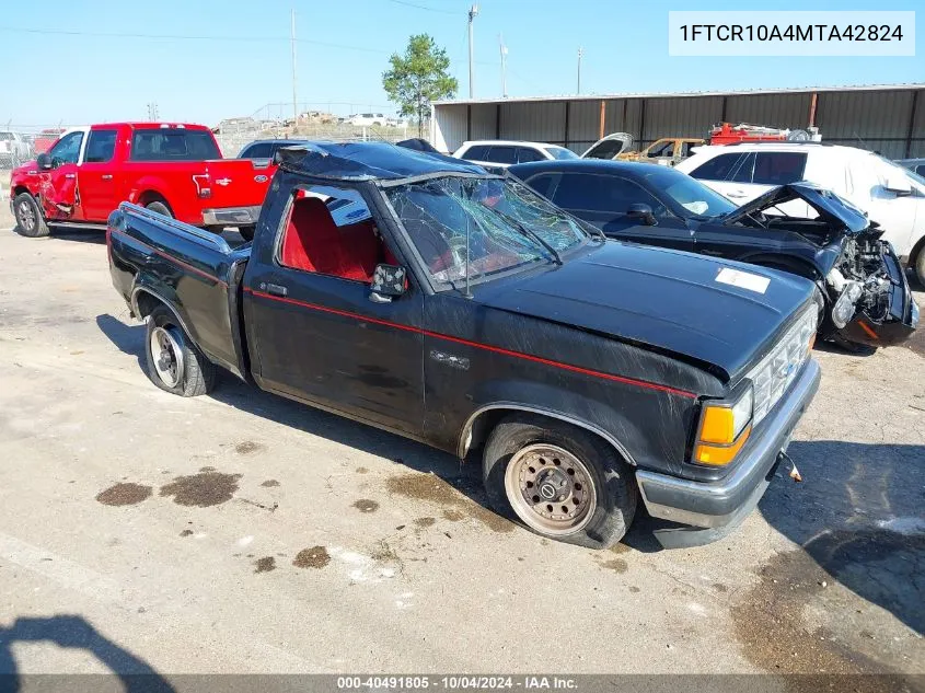 1991 Ford Ranger VIN: 1FTCR10A4MTA42824 Lot: 40491805