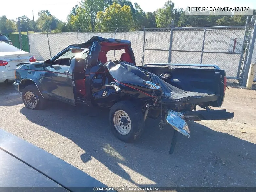 1991 Ford Ranger VIN: 1FTCR10A4MTA42824 Lot: 40491805