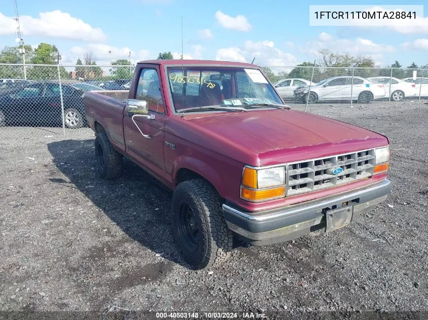 1991 Ford Ranger VIN: 1FTCR11T0MTA28841 Lot: 40503148