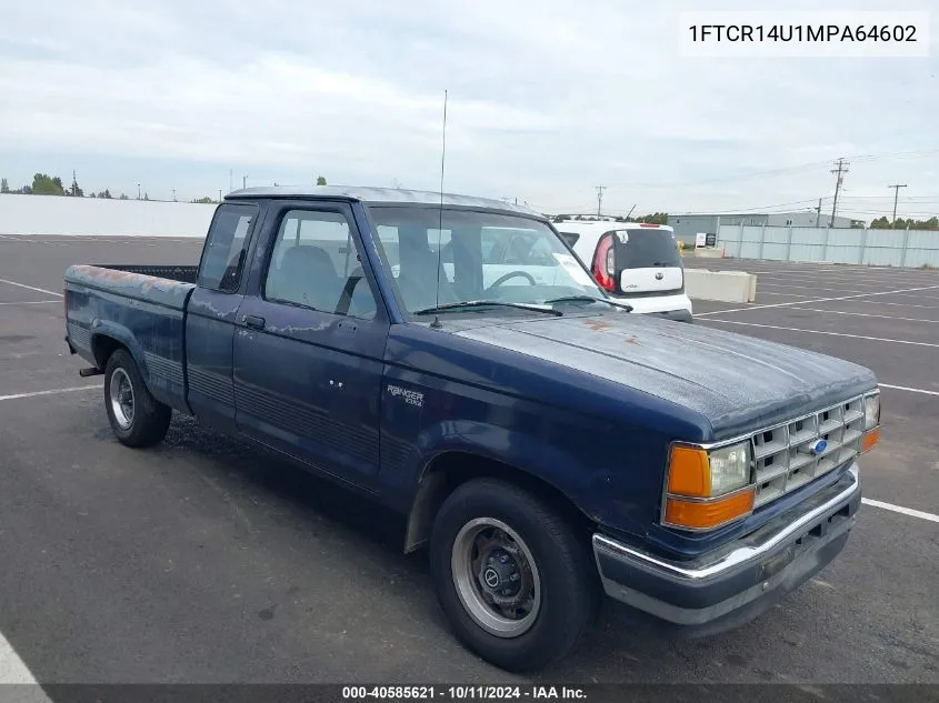 1991 Ford Ranger Super Cab VIN: 1FTCR14U1MPA64602 Lot: 40585621