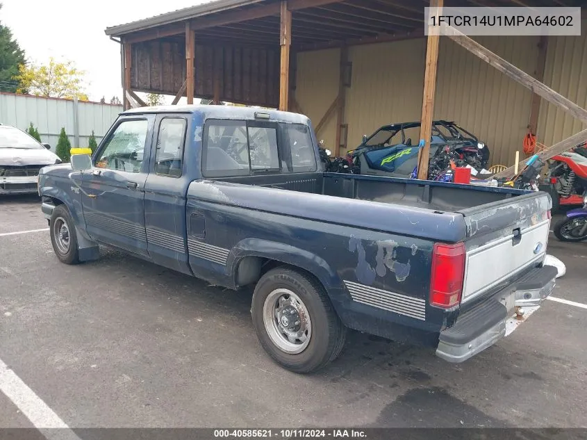 1991 Ford Ranger Super Cab VIN: 1FTCR14U1MPA64602 Lot: 40585621