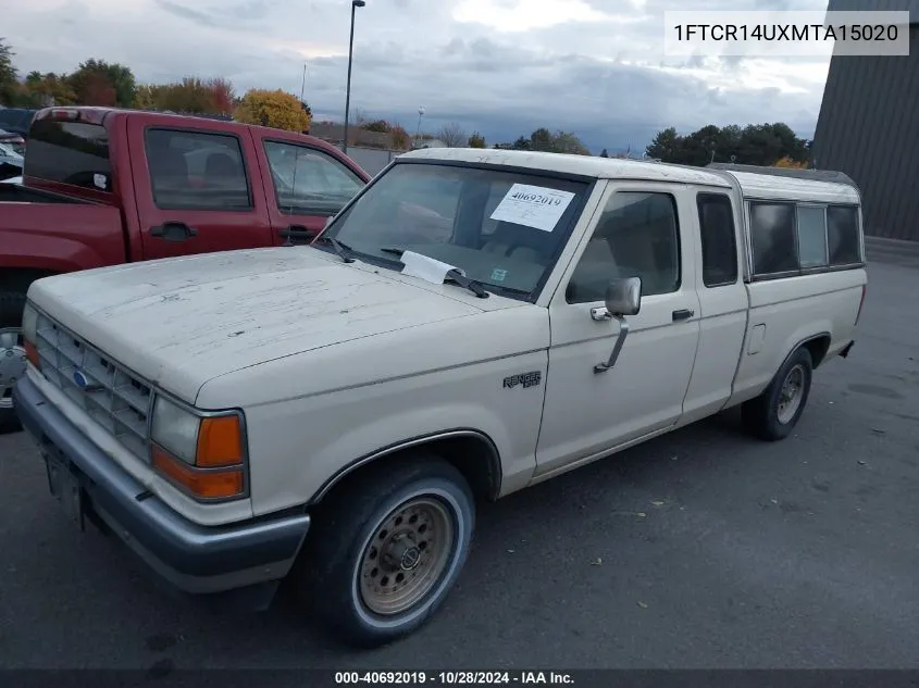 1991 Ford Ranger Super Cab VIN: 1FTCR14UXMTA15020 Lot: 40692019