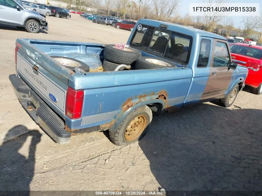 1991 Ford Ranger Super Cab VIN: 1FTCR14U3MPB15338 Lot: 40709324