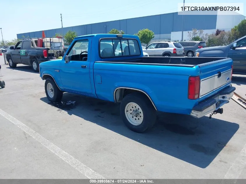 1FTCR10AXNPB07394 1992 Ford Ranger