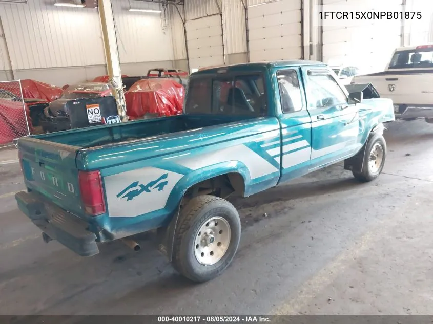 1FTCR15X0NPB01875 1992 Ford Ranger Super Cab