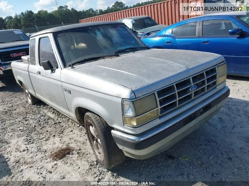 1992 Ford Ranger Super Cab VIN: 1FTCR14U6NPB14282 Lot: 40228185