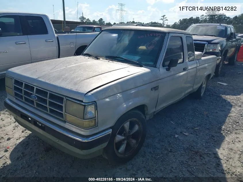 1992 Ford Ranger Super Cab VIN: 1FTCR14U6NPB14282 Lot: 40228185