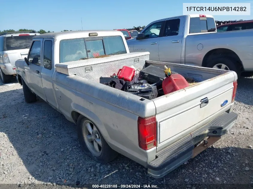 1992 Ford Ranger Super Cab VIN: 1FTCR14U6NPB14282 Lot: 40228185