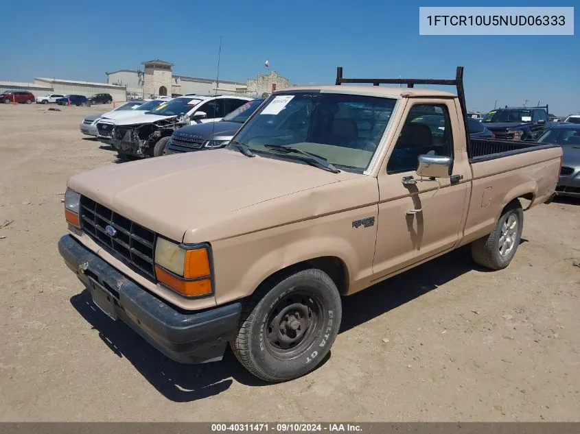 1992 Ford Ranger VIN: 1FTCR10U5NUD06333 Lot: 40311471