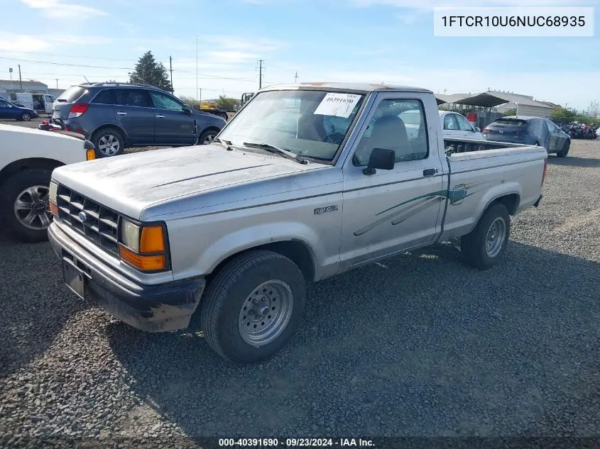 1992 Ford Ranger VIN: 1FTCR10U6NUC68935 Lot: 40391690