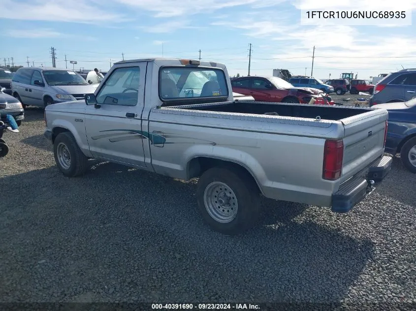 1992 Ford Ranger VIN: 1FTCR10U6NUC68935 Lot: 40391690