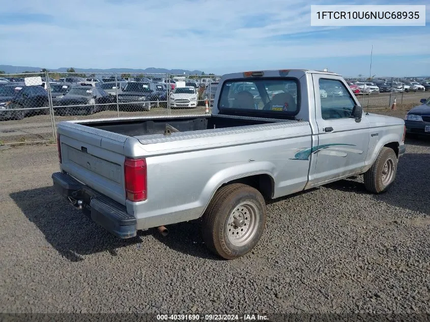 1992 Ford Ranger VIN: 1FTCR10U6NUC68935 Lot: 40391690