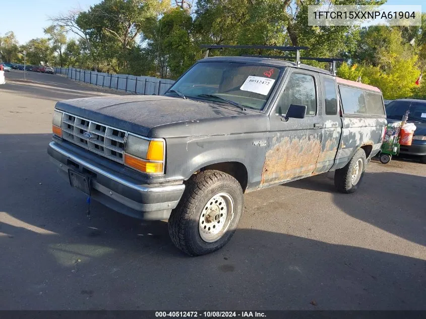 1992 Ford Ranger Super Cab VIN: 1FTCR15XXNPA61904 Lot: 40512472