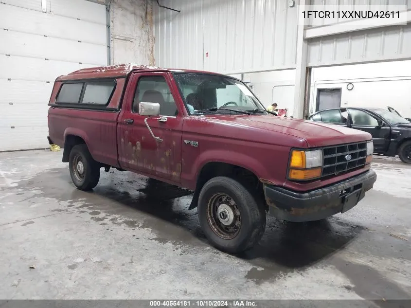 1992 Ford Ranger VIN: 1FTCR11XXNUD42611 Lot: 40554181