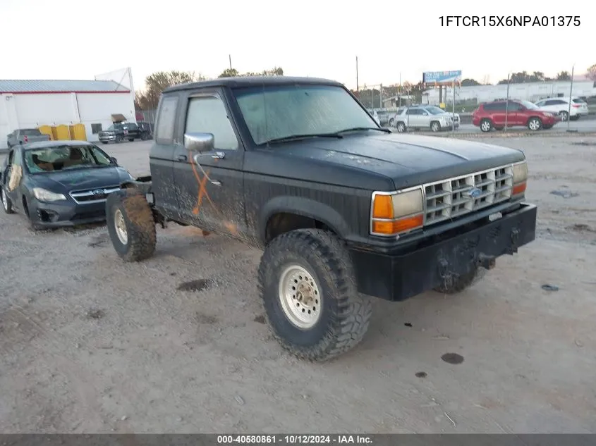 1992 Ford Ranger Super Cab VIN: 1FTCR15X6NPA01375 Lot: 40580861