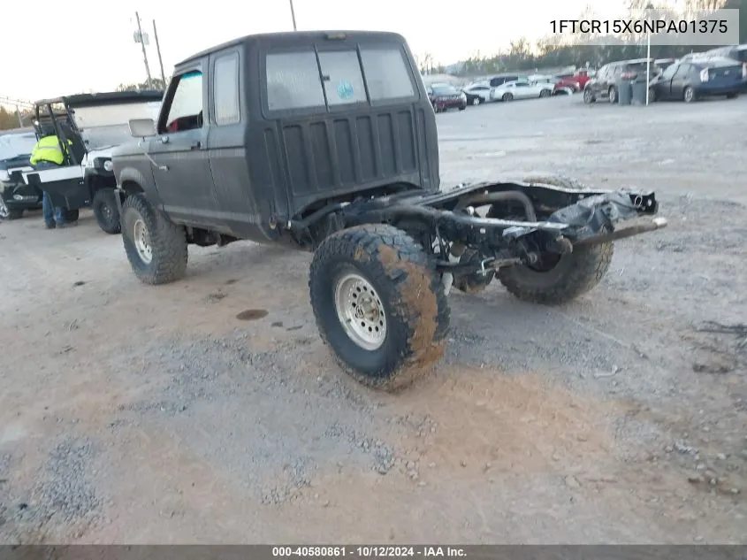 1992 Ford Ranger Super Cab VIN: 1FTCR15X6NPA01375 Lot: 40580861