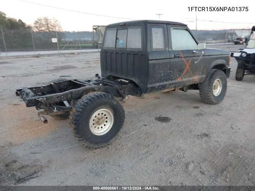 1992 Ford Ranger Super Cab VIN: 1FTCR15X6NPA01375 Lot: 40580861