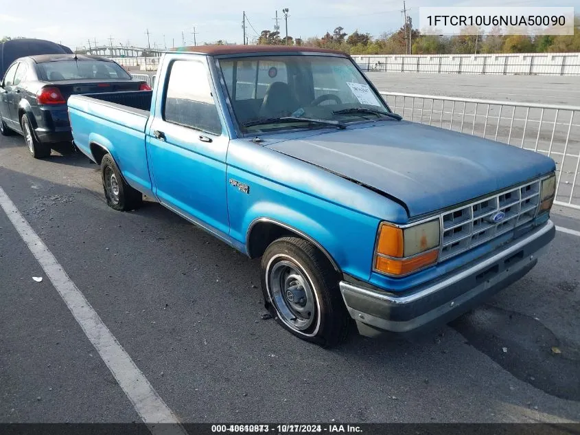 1992 Ford Ranger VIN: 1FTCR10U6NUA50090 Lot: 40610873