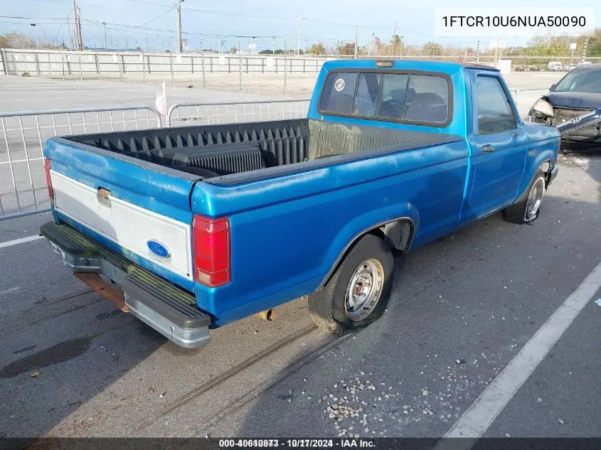 1992 Ford Ranger VIN: 1FTCR10U6NUA50090 Lot: 40610873