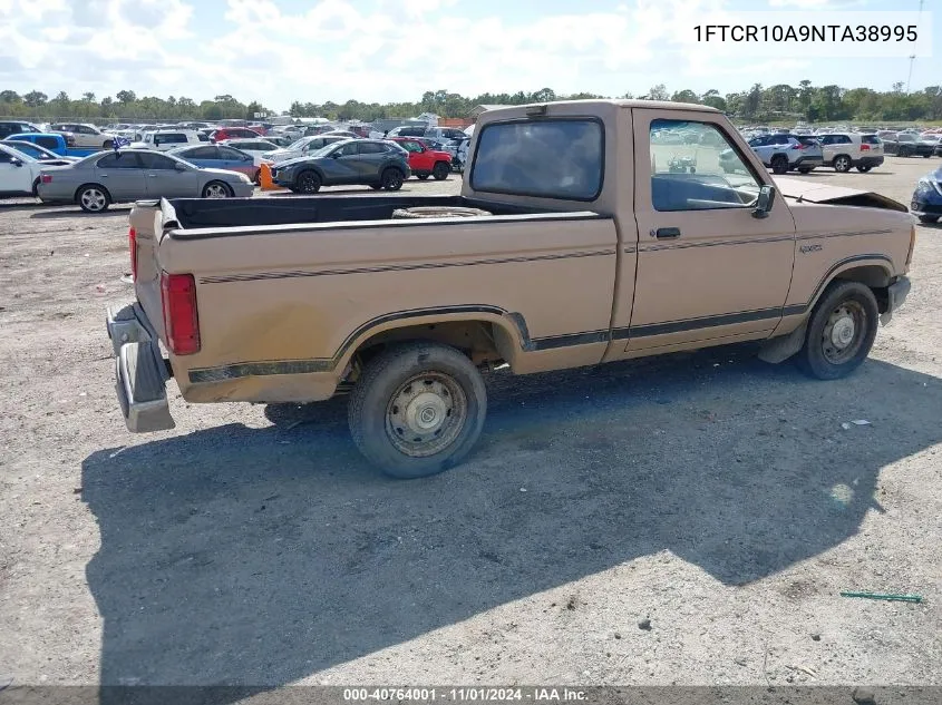 1992 Ford Ranger VIN: 1FTCR10A9NTA38995 Lot: 40764001