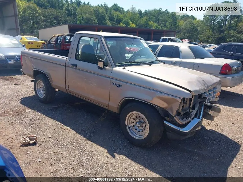 1992 Ford Ranger VIN: 1FTCR10U7NUA18698 Lot: 40851792