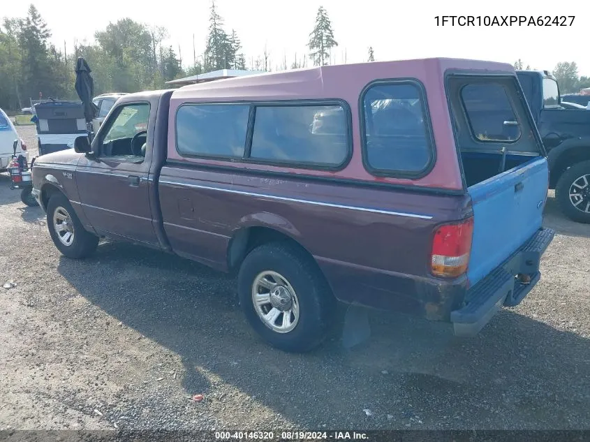 1993 Ford Ranger VIN: 1FTCR10AXPPA62427 Lot: 40146320