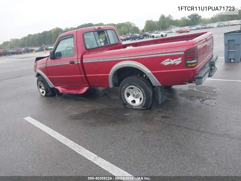 1993 Ford Ranger VIN: 1FTCR11U1PUA71723 Lot: 40389224