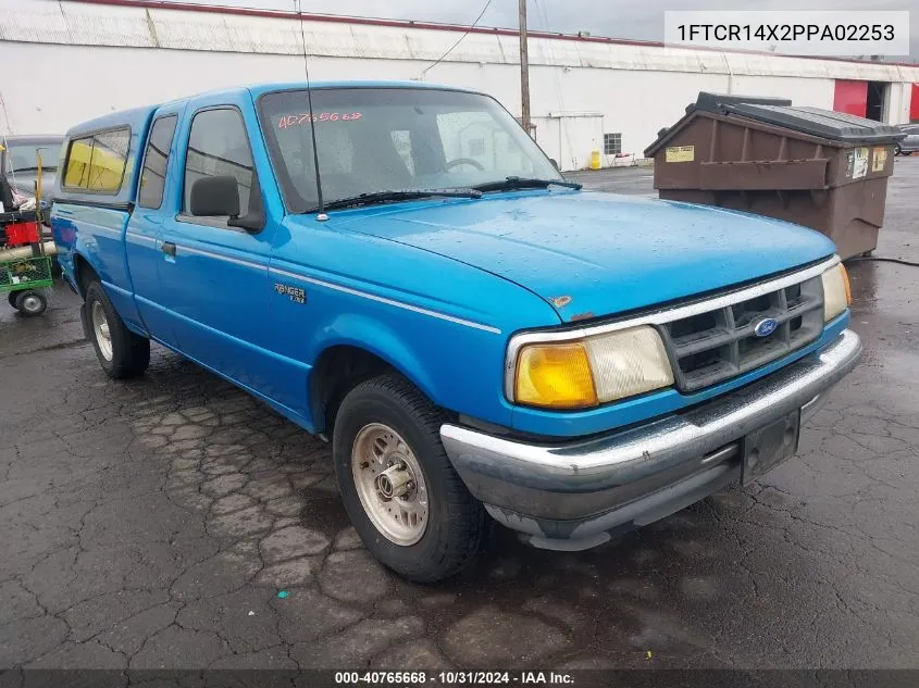 1993 Ford Ranger Super Cab VIN: 1FTCR14X2PPA02253 Lot: 40765668