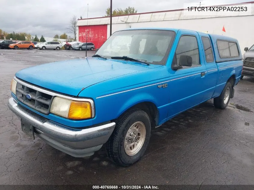 1993 Ford Ranger Super Cab VIN: 1FTCR14X2PPA02253 Lot: 40765668