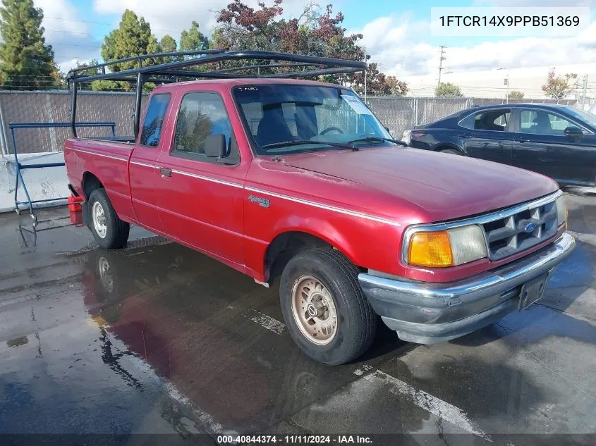 1993 Ford Ranger Super Cab VIN: 1FTCR14X9PPB51369 Lot: 40844374