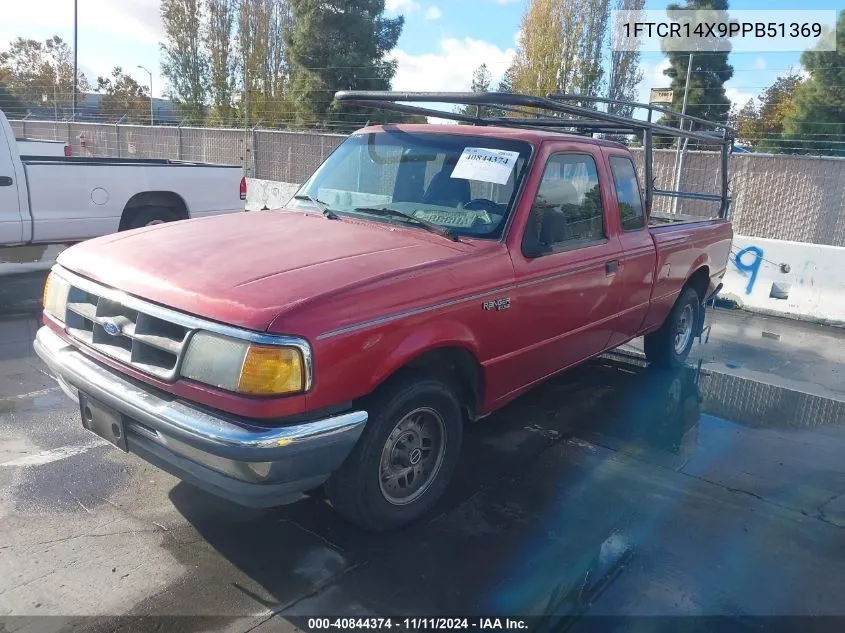 1993 Ford Ranger Super Cab VIN: 1FTCR14X9PPB51369 Lot: 40844374