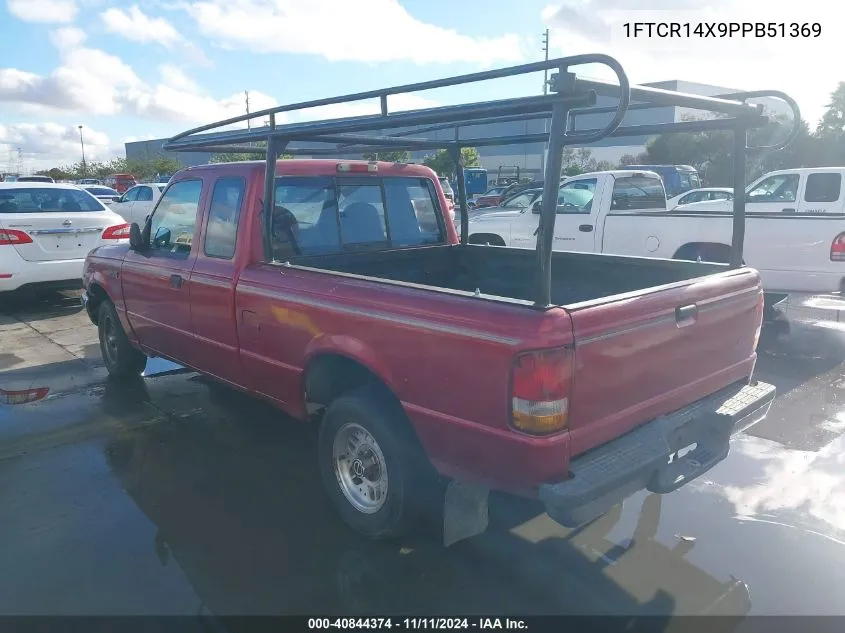 1993 Ford Ranger Super Cab VIN: 1FTCR14X9PPB51369 Lot: 40844374