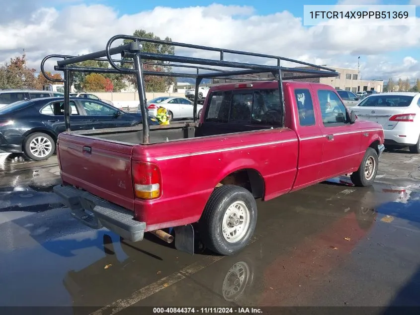 1993 Ford Ranger Super Cab VIN: 1FTCR14X9PPB51369 Lot: 40844374