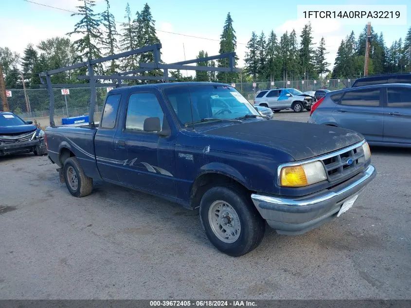 1994 Ford Ranger Super Cab VIN: 1FTCR14A0RPA32219 Lot: 39672405