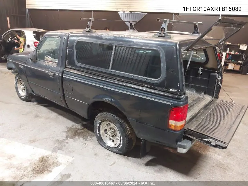 1994 Ford Ranger VIN: 1FTCR10AXRTB16089 Lot: 40016467