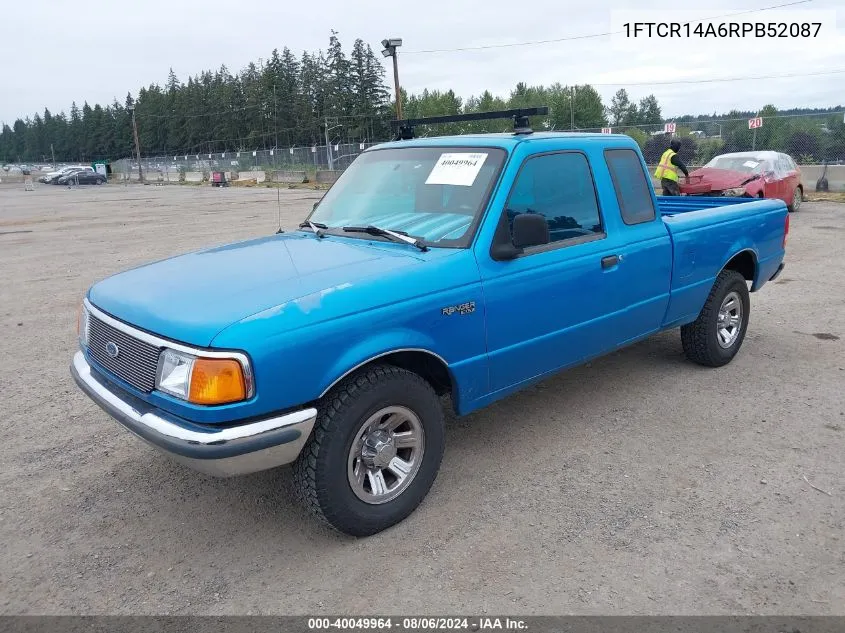 1994 Ford Ranger Super Cab VIN: 1FTCR14A6RPB52087 Lot: 40049964