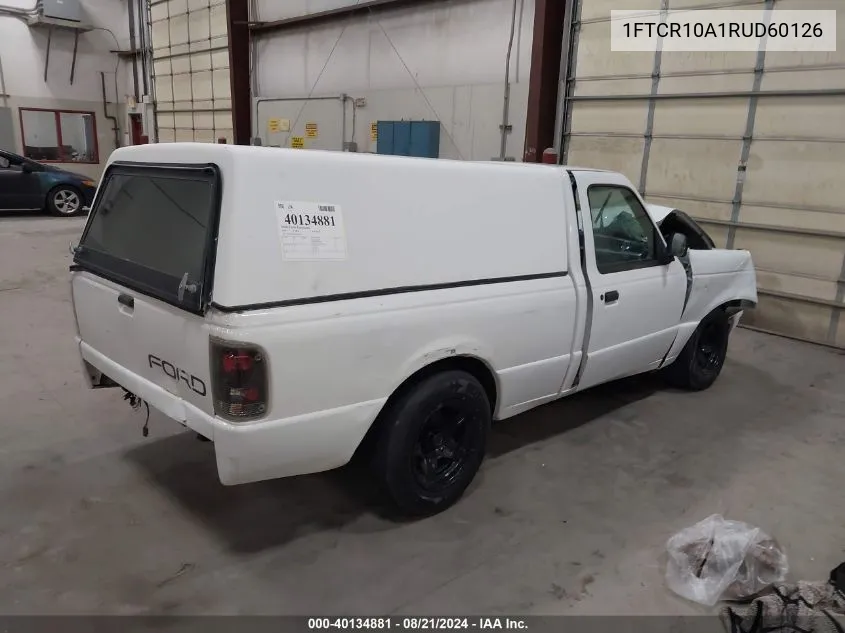 1994 Ford Ranger VIN: 1FTCR10A1RUD60126 Lot: 40134881