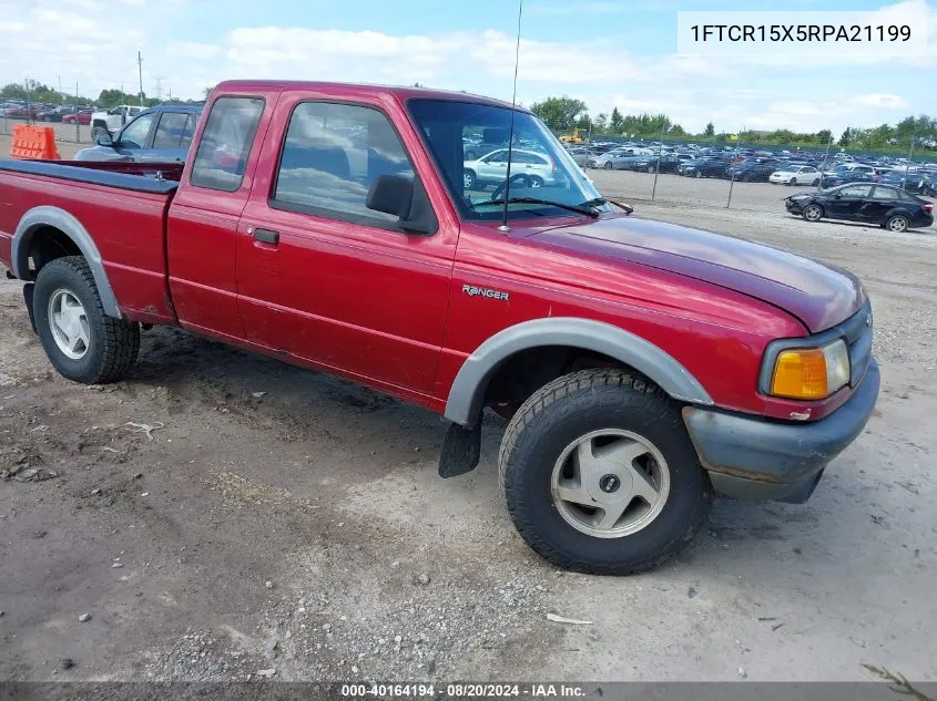 1994 Ford Ranger Super Cab VIN: 1FTCR15X5RPA21199 Lot: 40164194