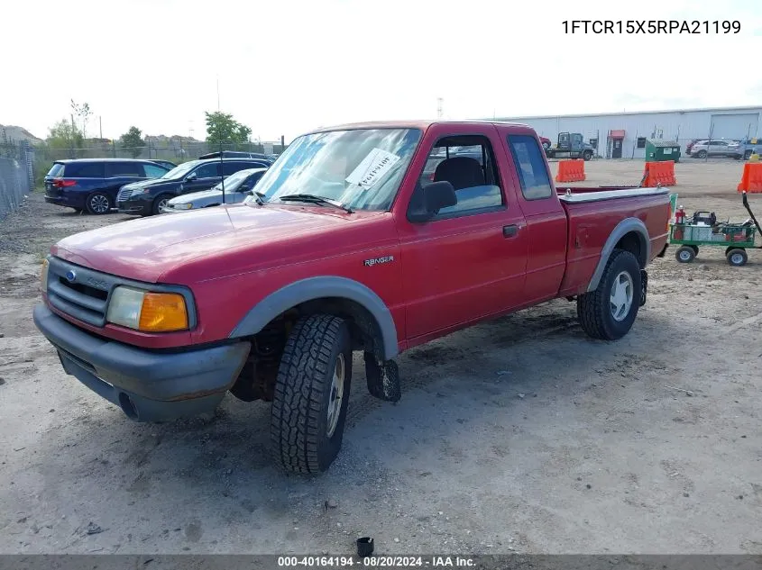 1994 Ford Ranger Super Cab VIN: 1FTCR15X5RPA21199 Lot: 40164194