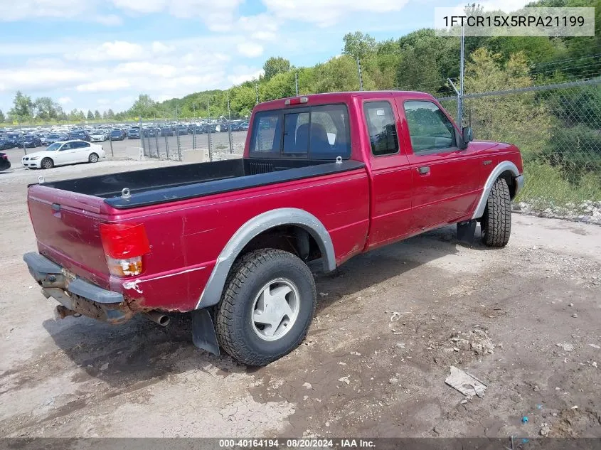 1994 Ford Ranger Super Cab VIN: 1FTCR15X5RPA21199 Lot: 40164194