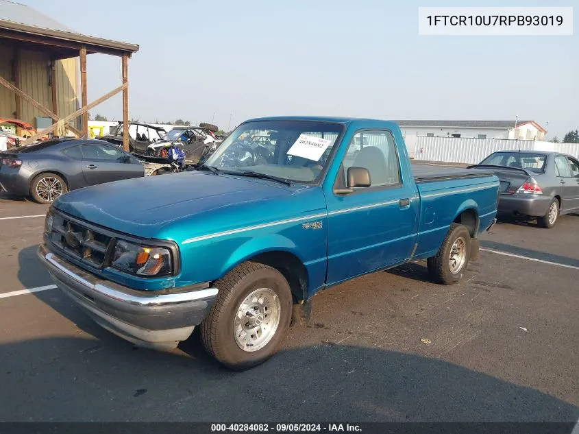 1994 Ford Ranger VIN: 1FTCR10U7RPB93019 Lot: 40284082