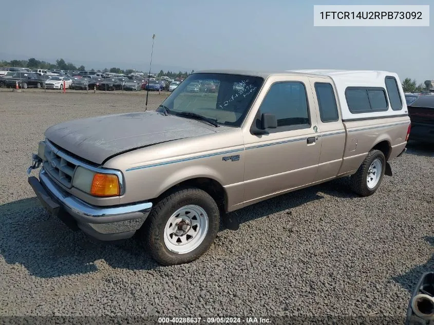 1994 Ford Ranger Super Cab VIN: 1FTCR14U2RPB73092 Lot: 40288637