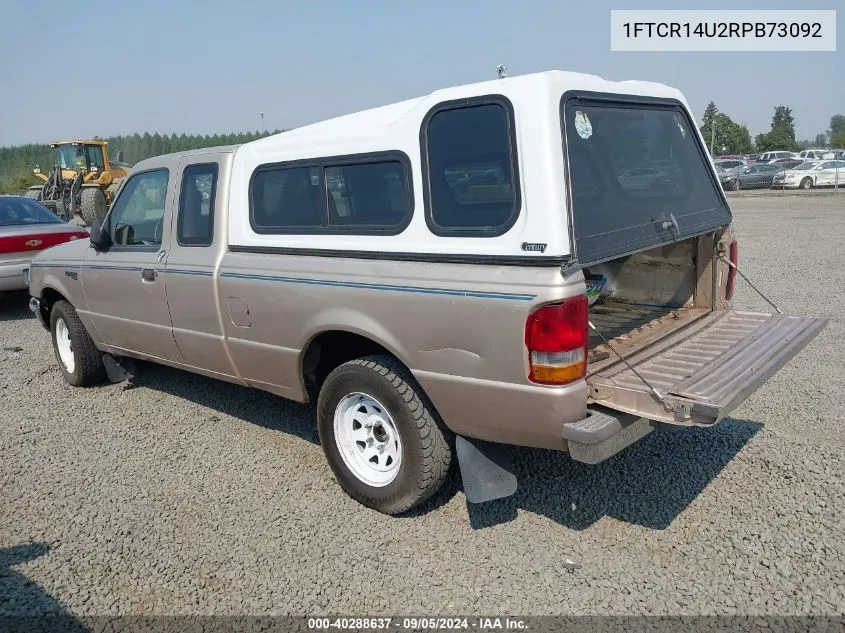 1994 Ford Ranger Super Cab VIN: 1FTCR14U2RPB73092 Lot: 40288637