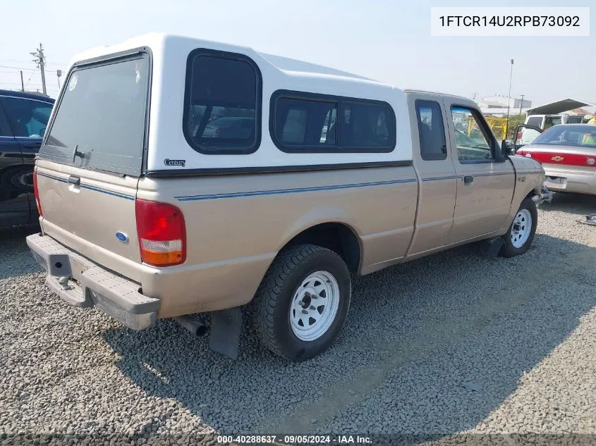 1994 Ford Ranger Super Cab VIN: 1FTCR14U2RPB73092 Lot: 40288637