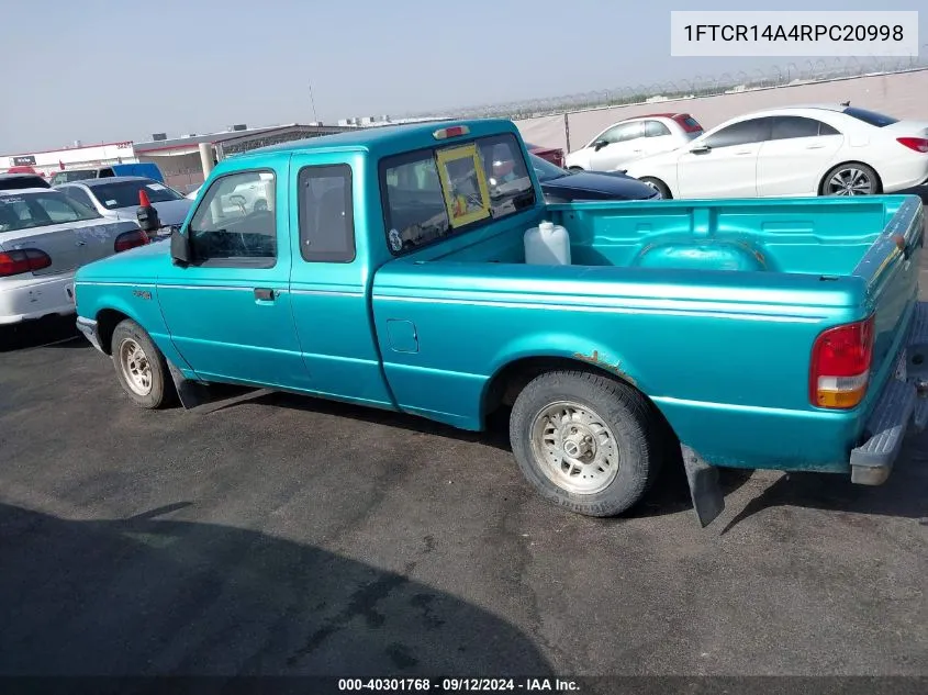 1FTCR14A4RPC20998 1994 Ford Ranger Super Cab